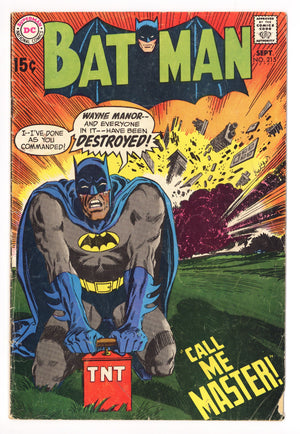 Batman Vol 1 215 GD/VG (3.0) (1969)