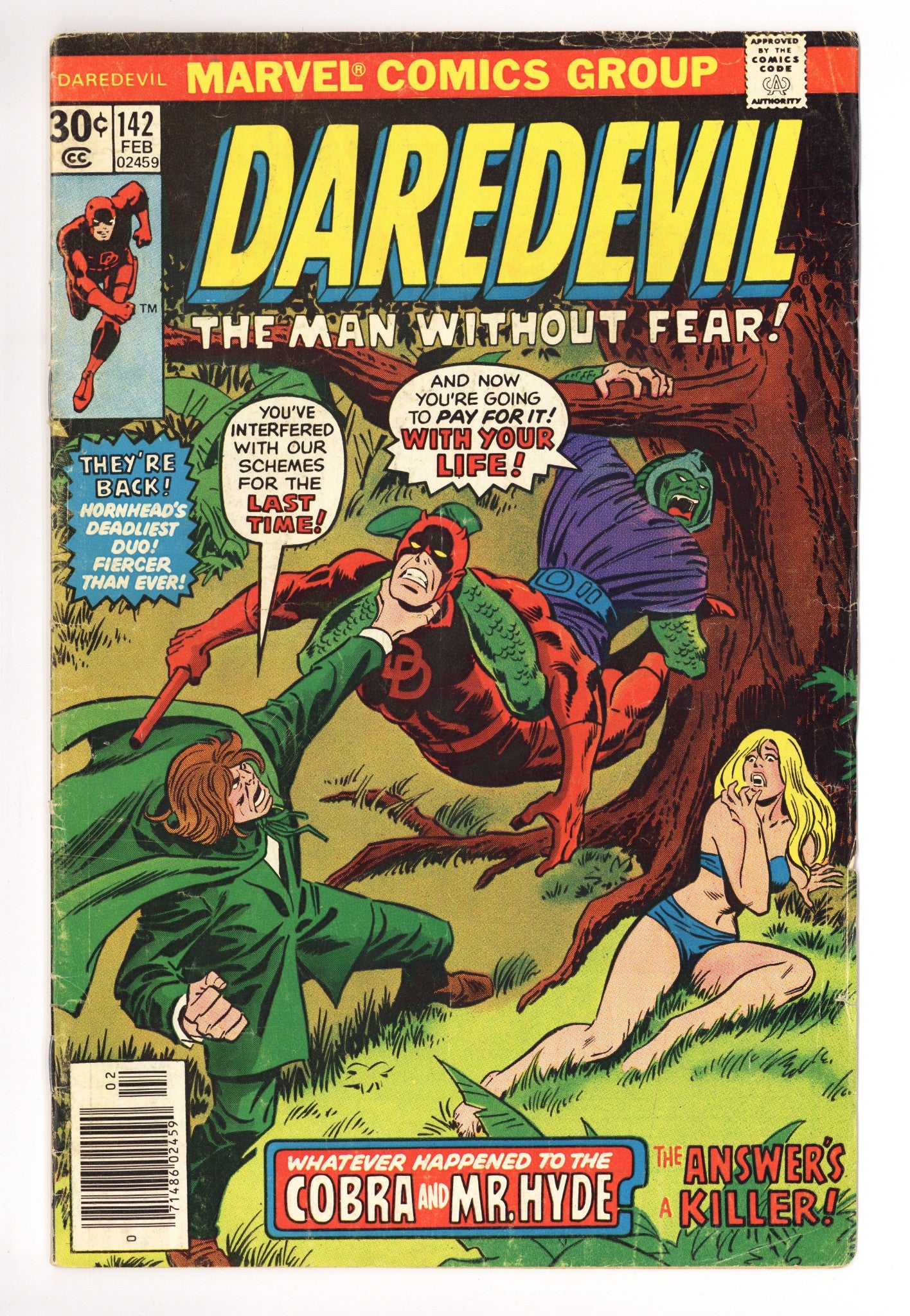 Daredevil Vol 1 142 Very Low Grade (1977) 