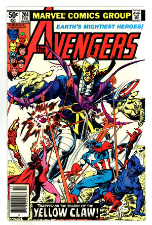 The Avengers Vol 1 204 High Grade (1981) Newsstand