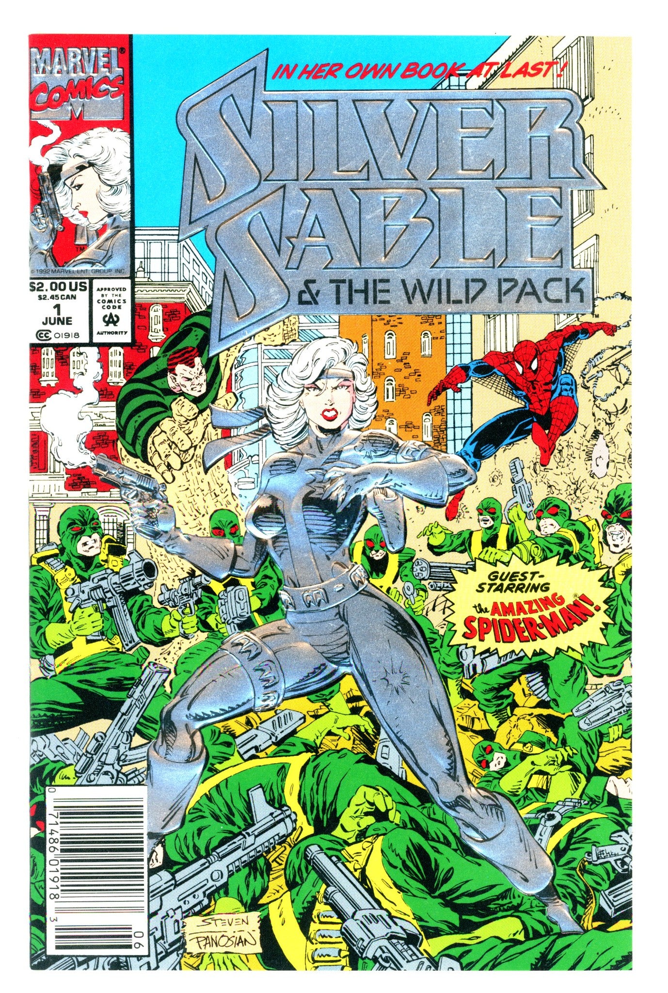 Silver Sable and the Wild Pack 1 Newsstand VF- (1992)