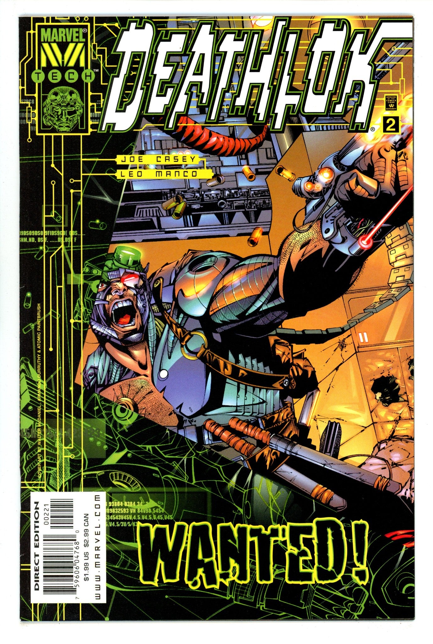 Deathlok Vol 3 2 High Grade (1999) McDaniel Variant 