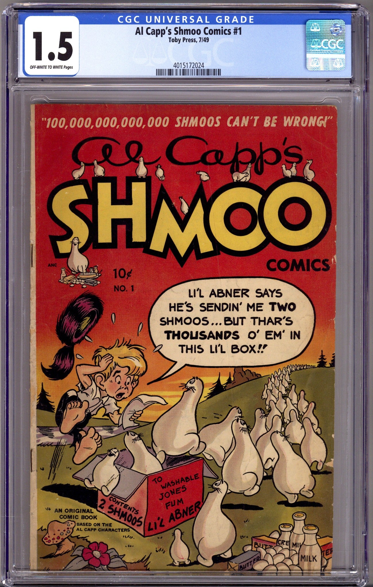 Al Capp's Shmoo Comics 1 CGC 1.5 (FR/GD) (1949) 