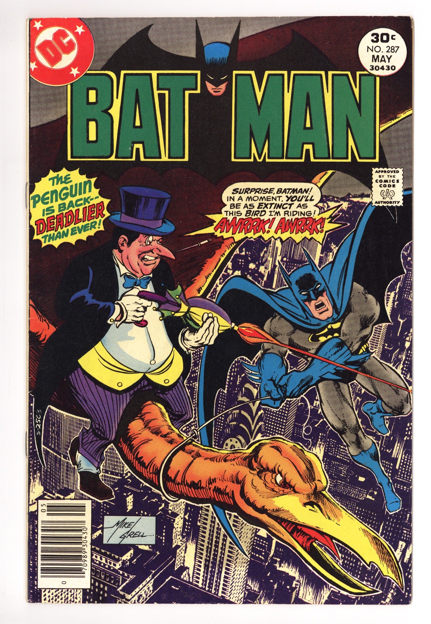 Batman Vol 1 287 FN+ (6.5) (1977) 