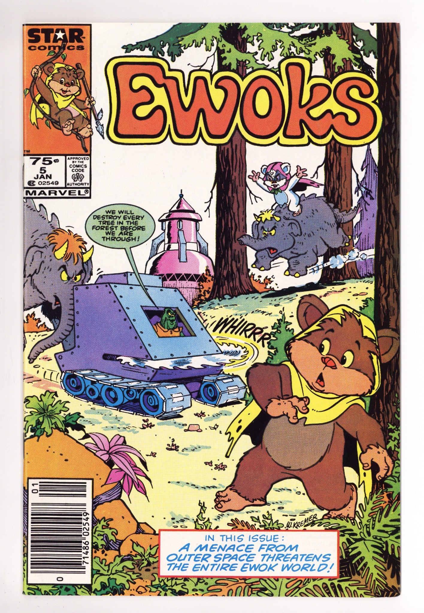 The Ewoks 5 VF/NM (9.0) (1986) Canadian Price Variant 