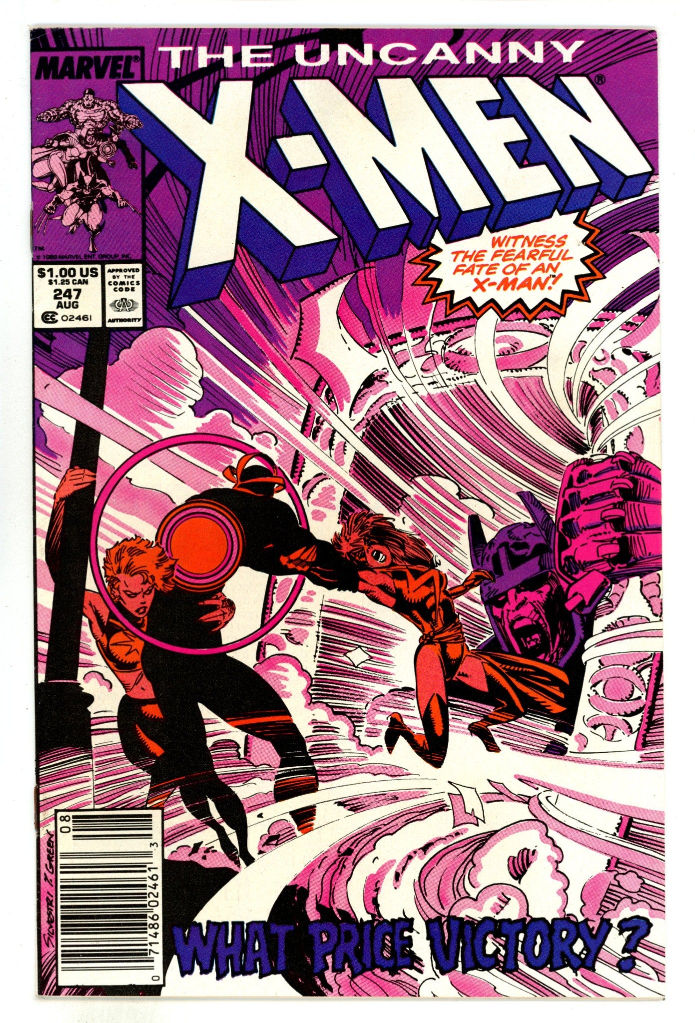 The Uncanny X-Men Vol 1 247 Mid Grade (1989) Newsstand 