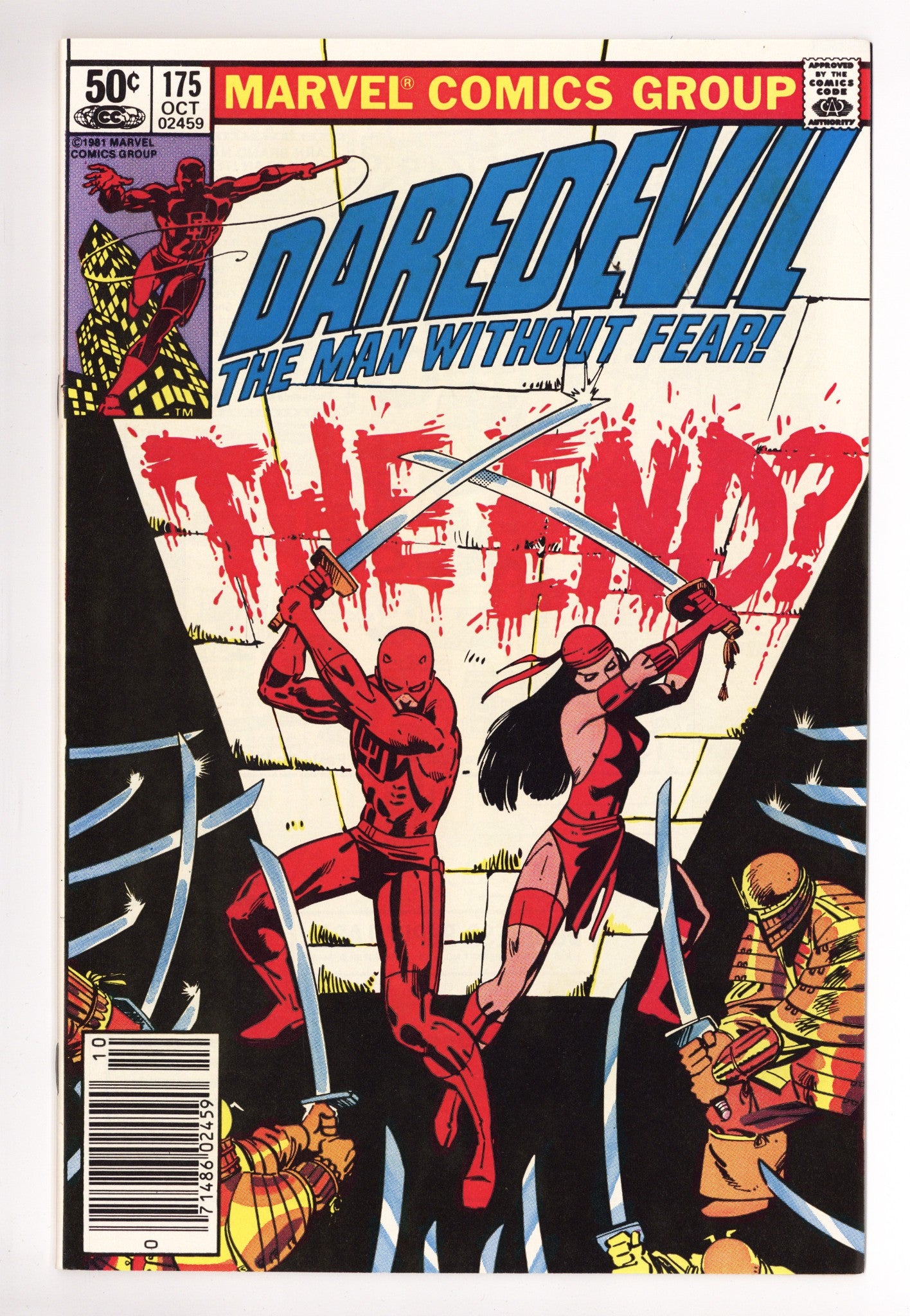 Daredevil Vol 1 175 NM- (9.2) (1981) Newsstand 