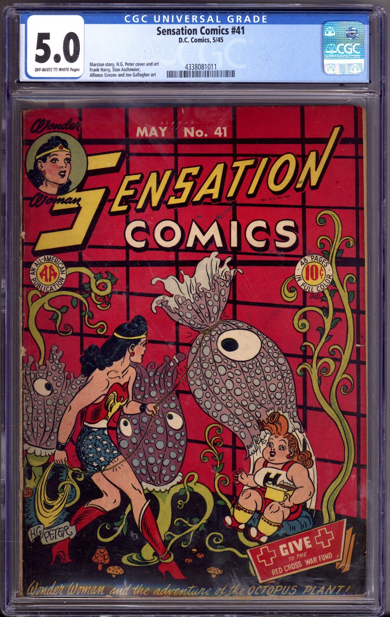 Sensation Comics Vol 1 41 CGC 5.0 (VG/FN) (1945) 