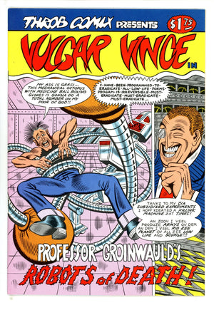 Vulgar Vince 1 VF Signed 1st Page Patrick Finney (1986)