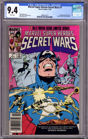Marvel Super-Heroes Secret Wars 7 CGC 9.4 (NM) (1984) Canadian Price Variant