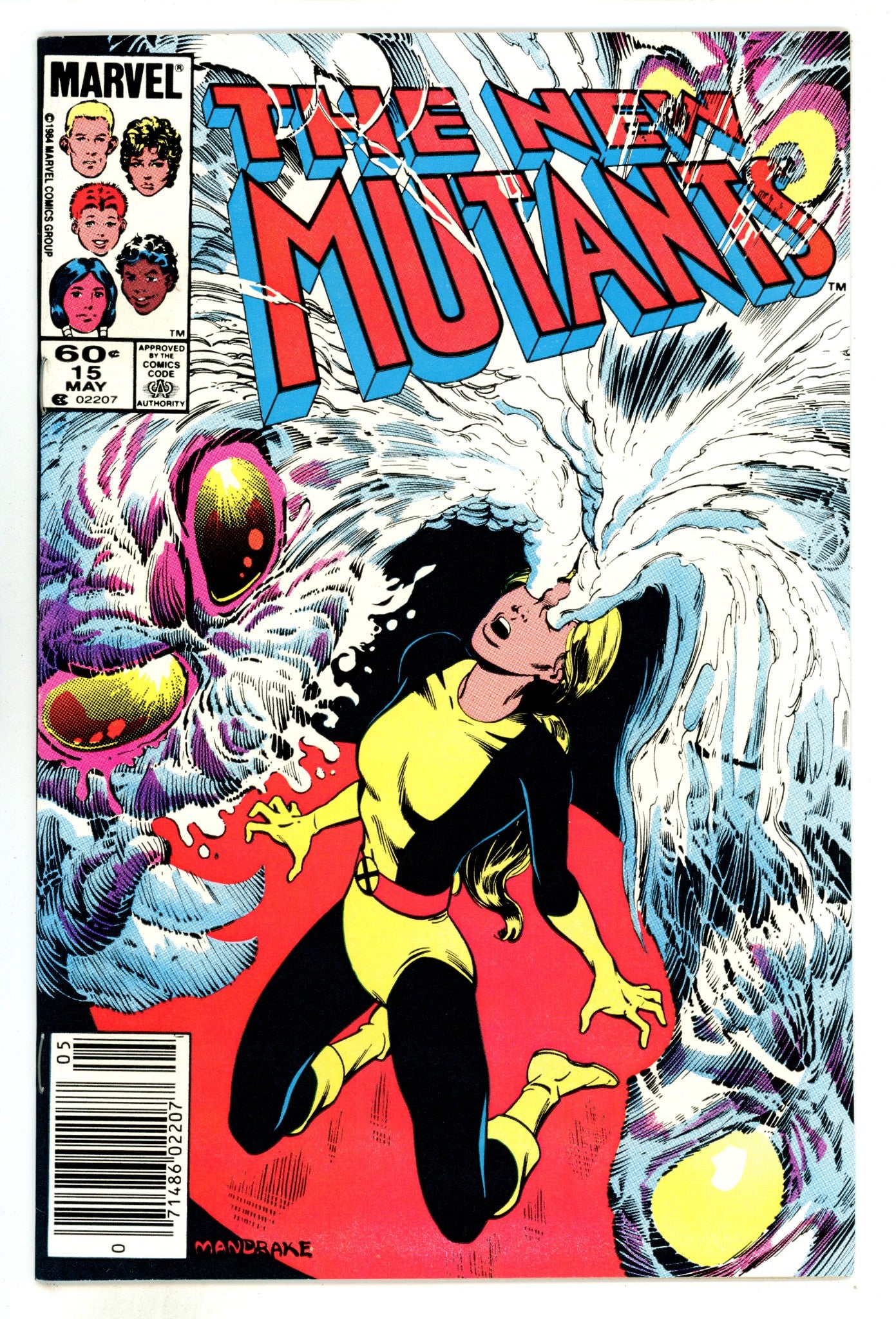 The New Mutants Vol 1 15  Mid Grade  (1984)  Newsstand  