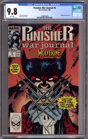 The Punisher War Journal Vol 1 6 CGC 9.8 (NM/M) (1989)