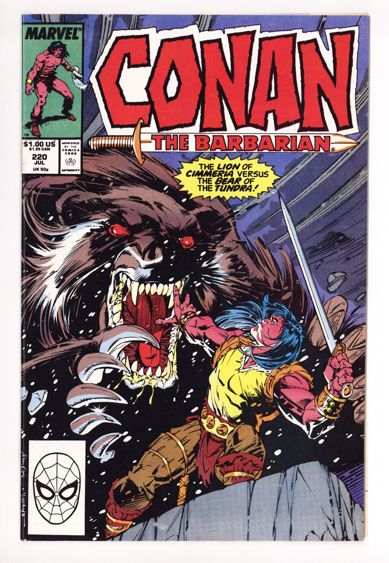 Conan the Barbarian Vol 1 220 Mid Grade (1989) 