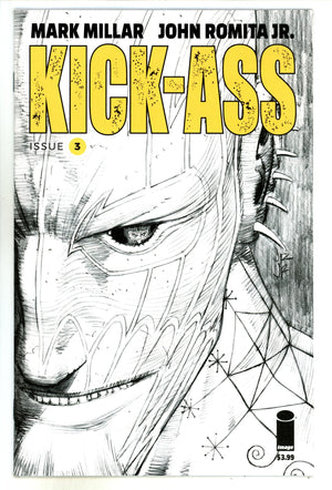 Kick-Ass Vol 4 3 High Grade (2018) Jr. B&W Variant