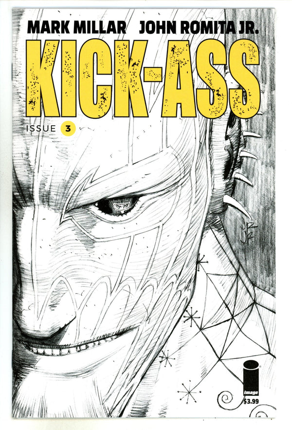 Kick-Ass Vol 4 3 High Grade (2018) Jr. B&W Variant