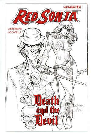 Red Sonja Death And The Devil 1 Linsner B&W Incentive Variant (2024)