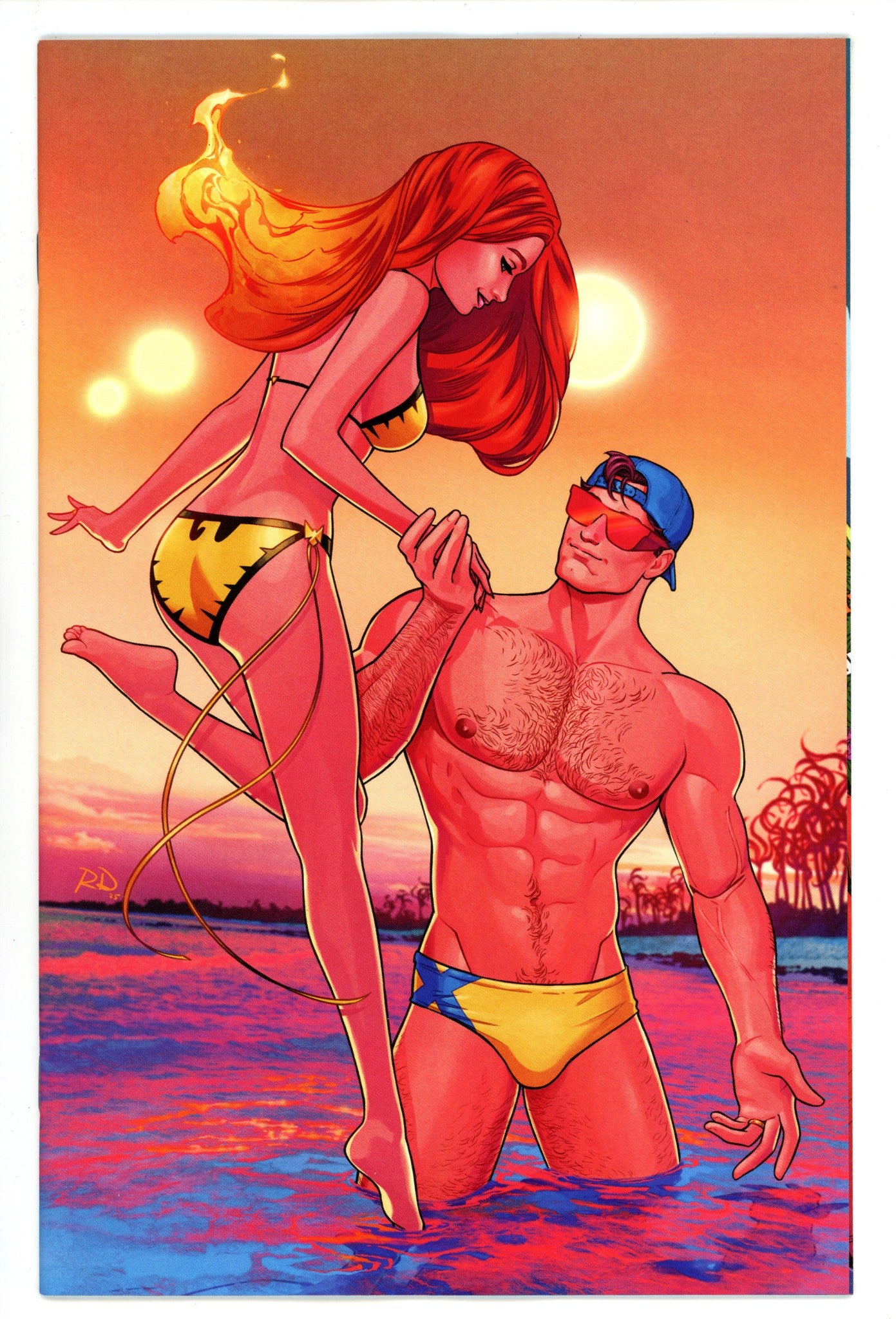 Marvel Swimsuit Special: Friends Foes & Rivals 1 Dauterman Virgin Incentive Variant NM- (2025)
