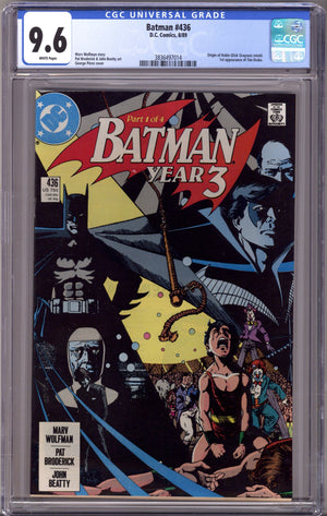 Batman Vol 1 436 CGC 9.6 (NM+) (1989)