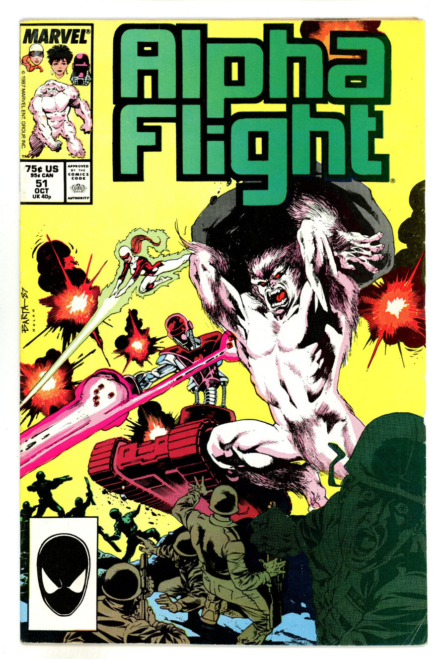 Alpha Flight Vol 1 51  VG+ (4.5)  (1987)  