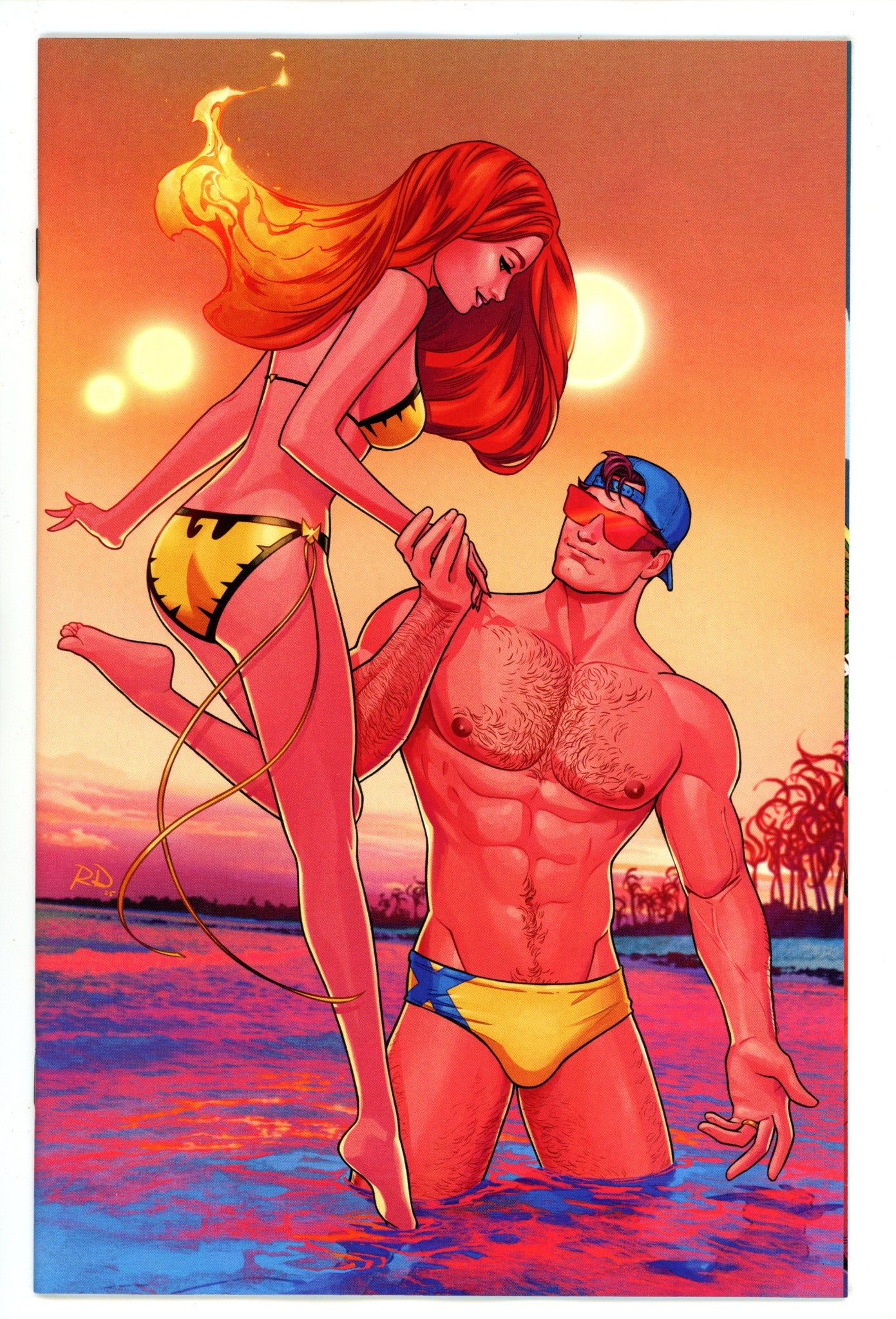 Marvel Swimsuit Special: Friends Foes & Rivals 1 Dauterman Virgin Incentive Variant NM (2025)
