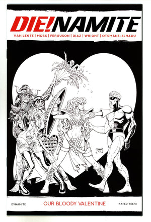Die!namite Valentine's Special, Our Bloody Valentine [nn] High Grade (2021) Robson B&W Incentive Variant