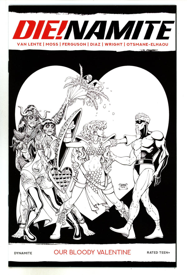 Die!namite Valentine's Special, Our Bloody Valentine [nn] High Grade (2021) Robson B&W Incentive Variant
