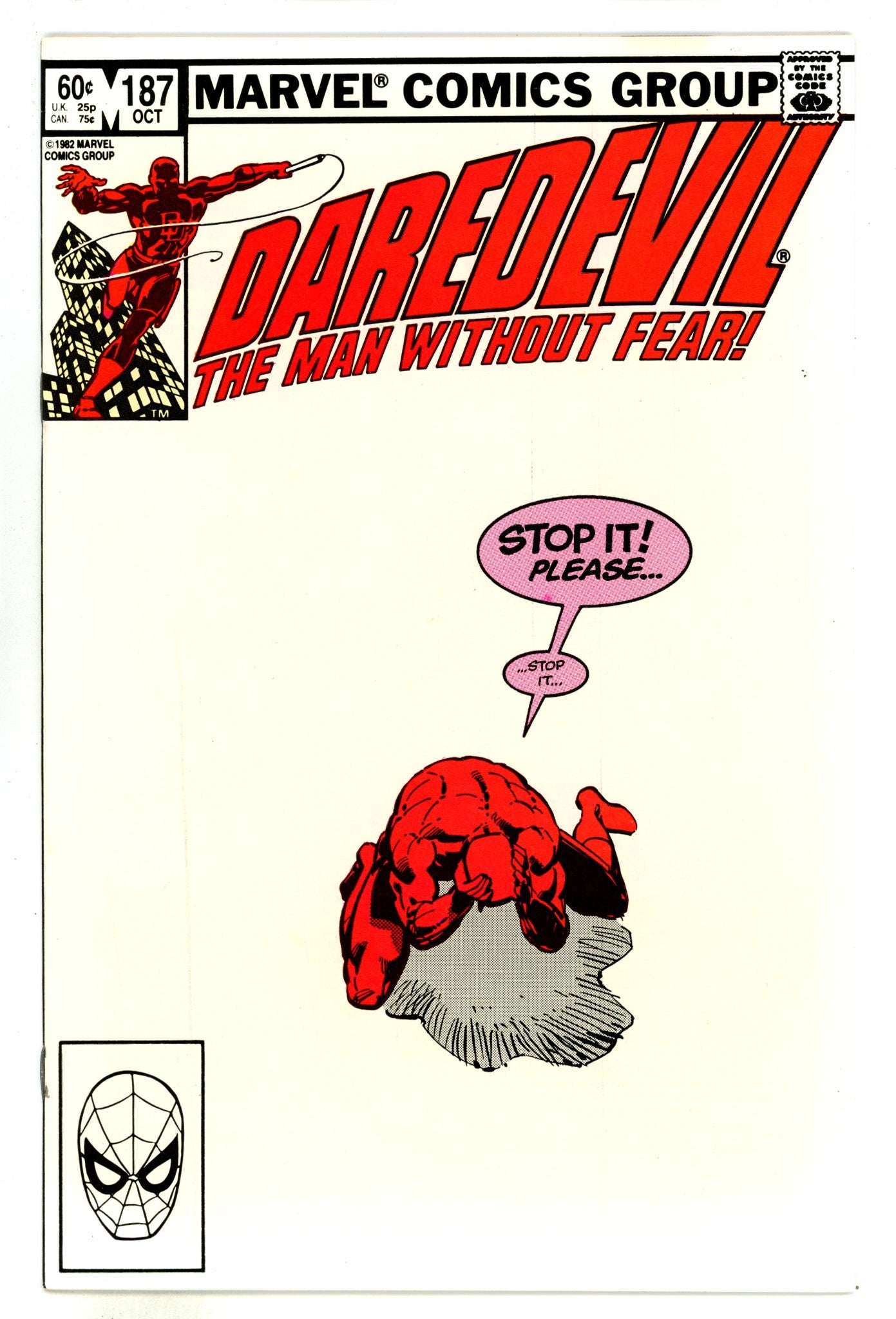 Daredevil Vol 1 187 VF (8.0) (1982) 