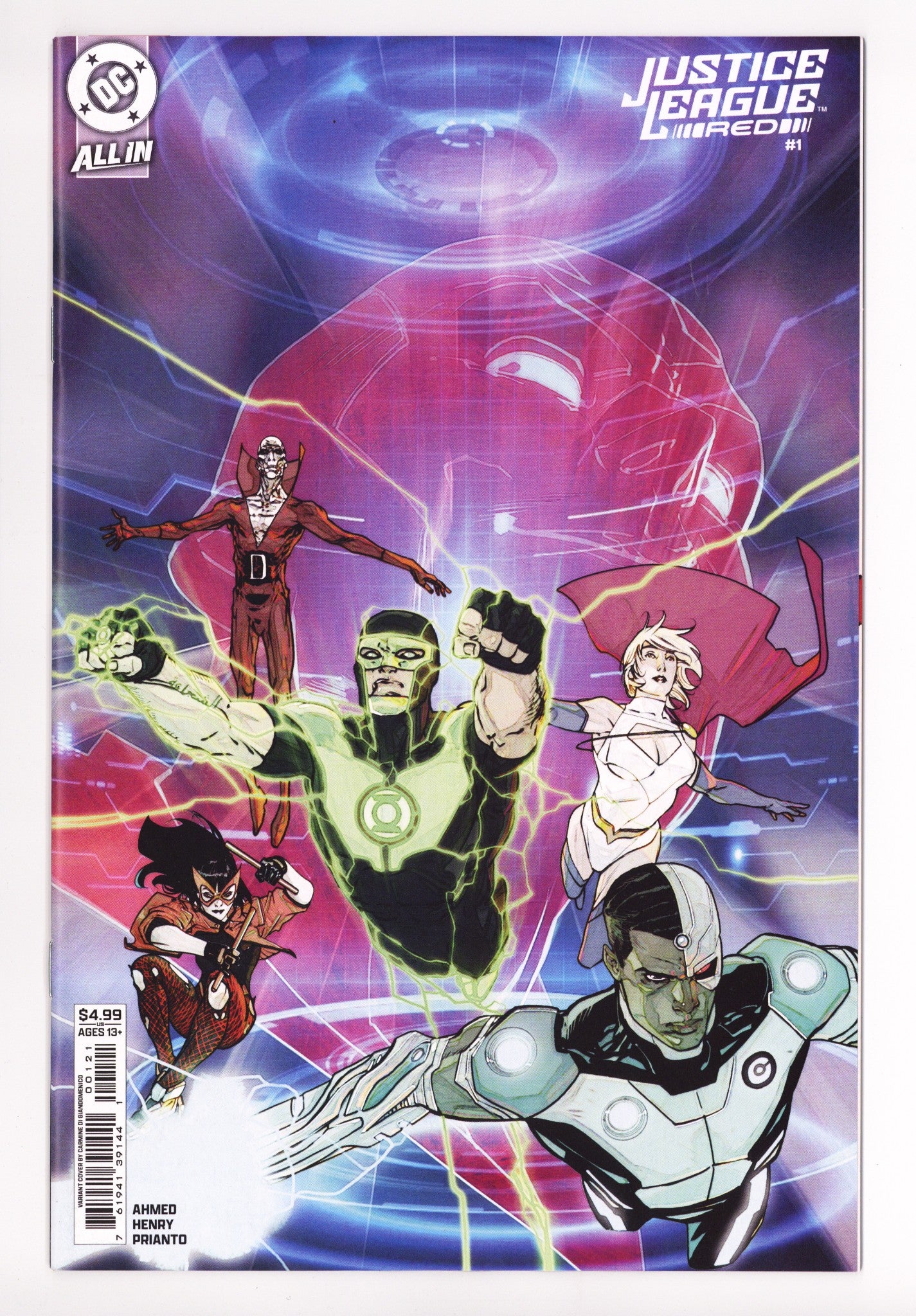 Justice League Red 1 Giandomenico Variant (2025)