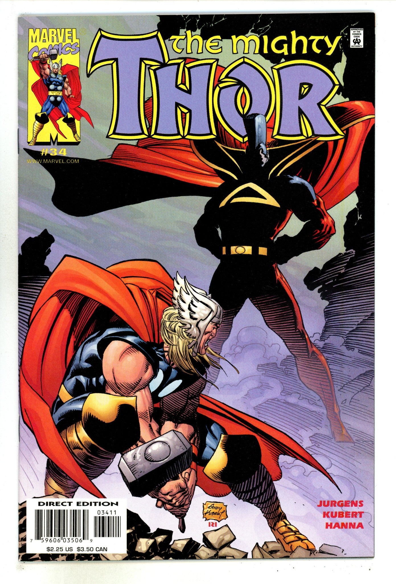 Thor Vol 2 34 High Grade (2001) 