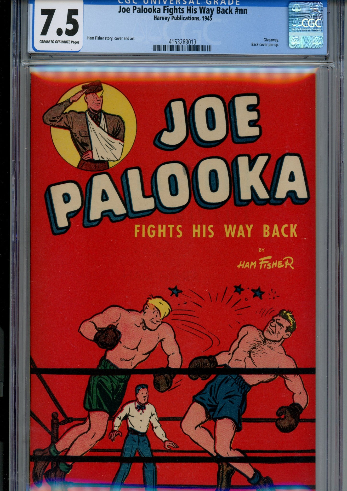 Joe Palooka Fights His Way Back [nn] CGC 7.5 (VF-) (1945) 