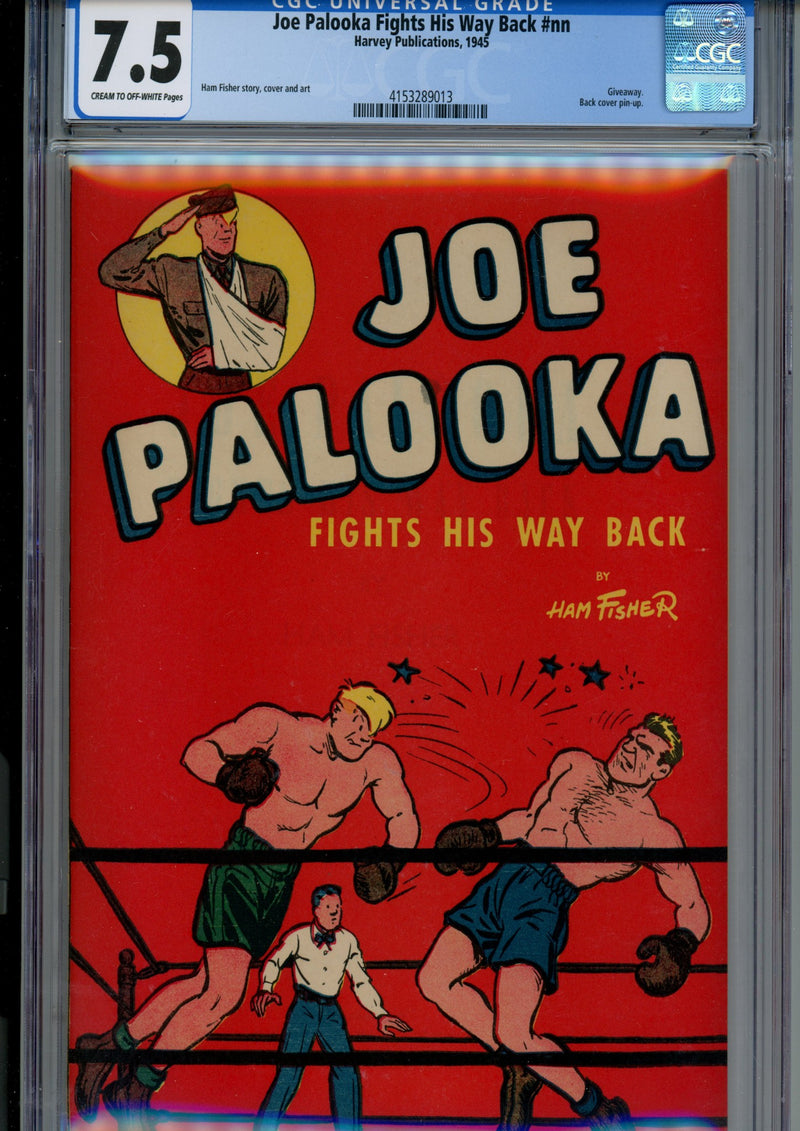 Joe Palooka Fights His Way Back [nn] CGC 7.5 (VF-) (1945) 
