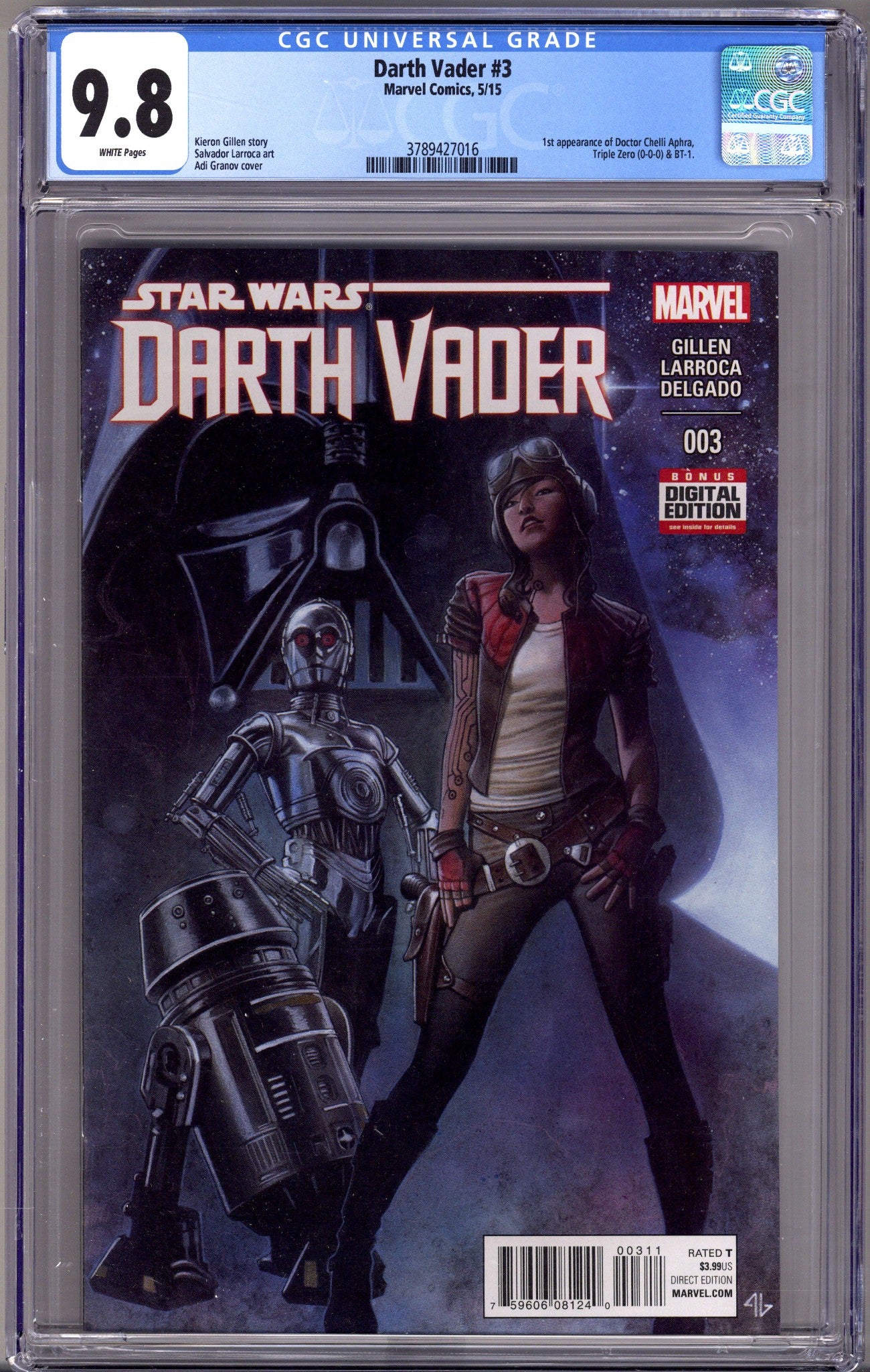 Darth Vader Vol 1 3 CGC 9.8 (NM/M)   (2015)        