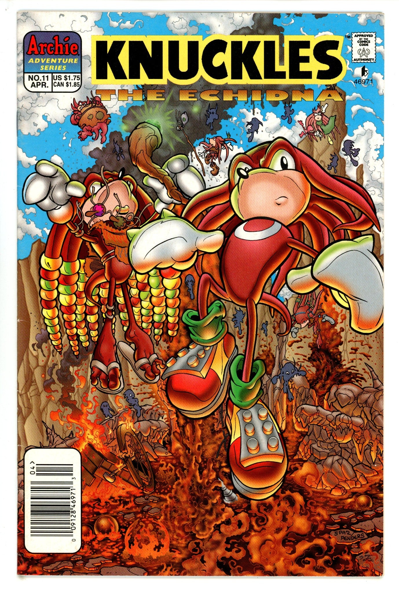 Knuckles the Echidna 11 Newsstand FN- (1998)
