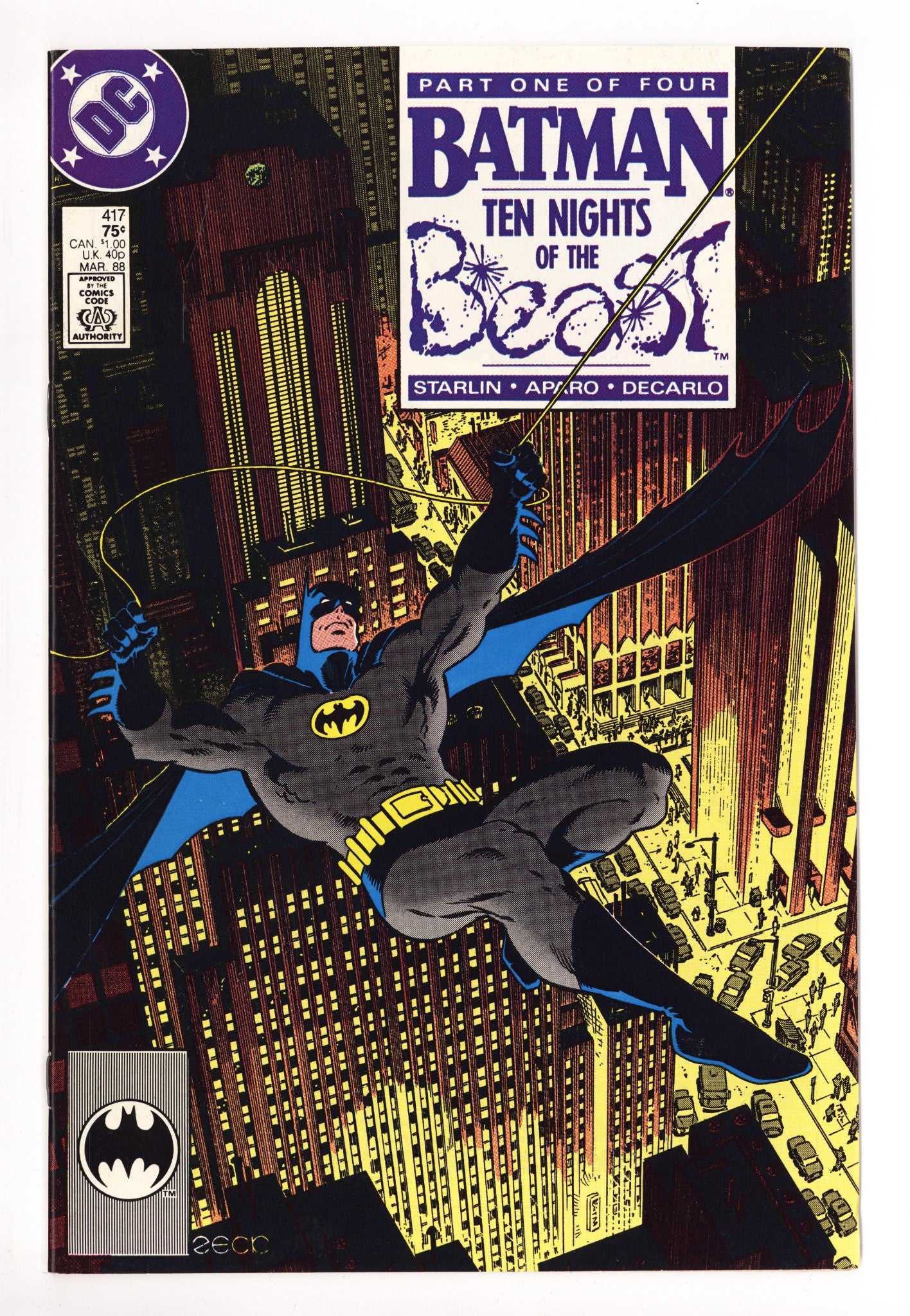 Batman Vol 1 417 Mid Grade (1988) 