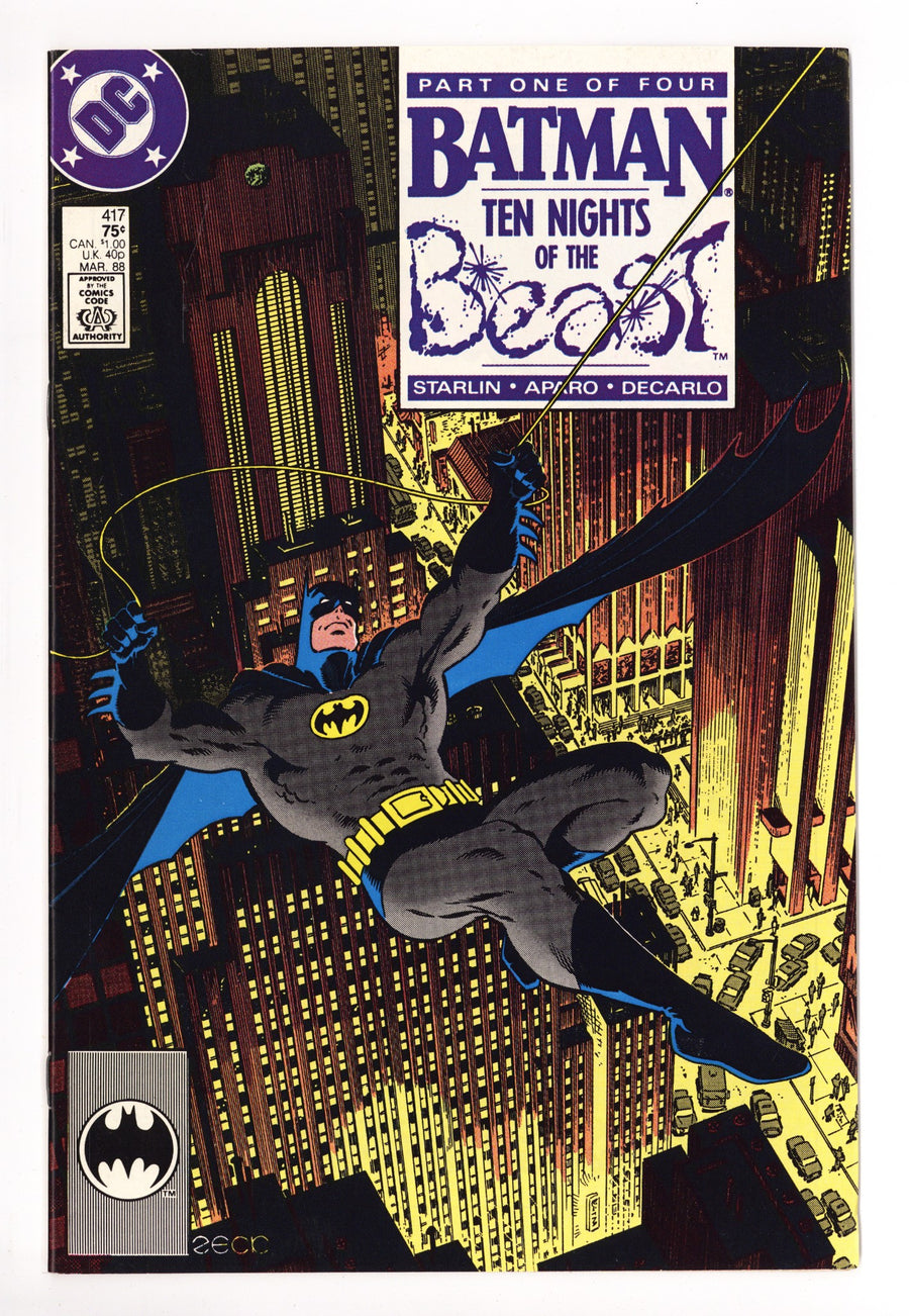 Batman Vol 1 417 Mid Grade (1988) 