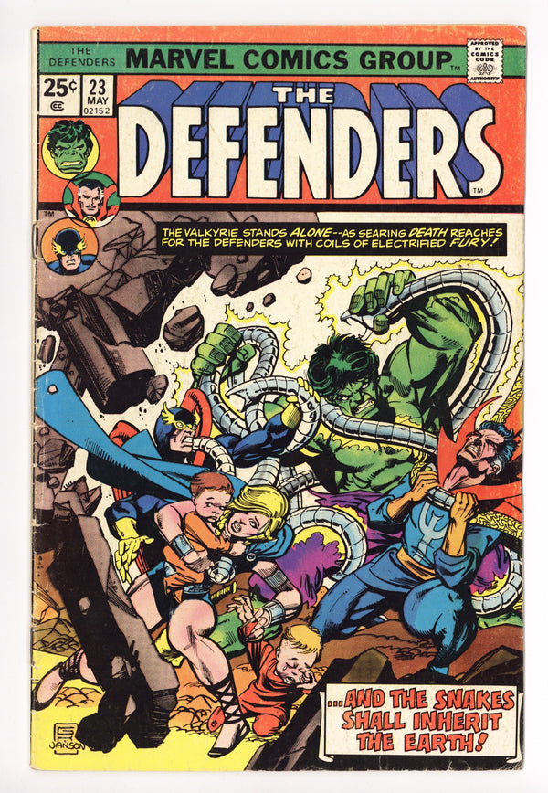 The Defenders Vol 1 23 Very Low Grade No MVS (1975)