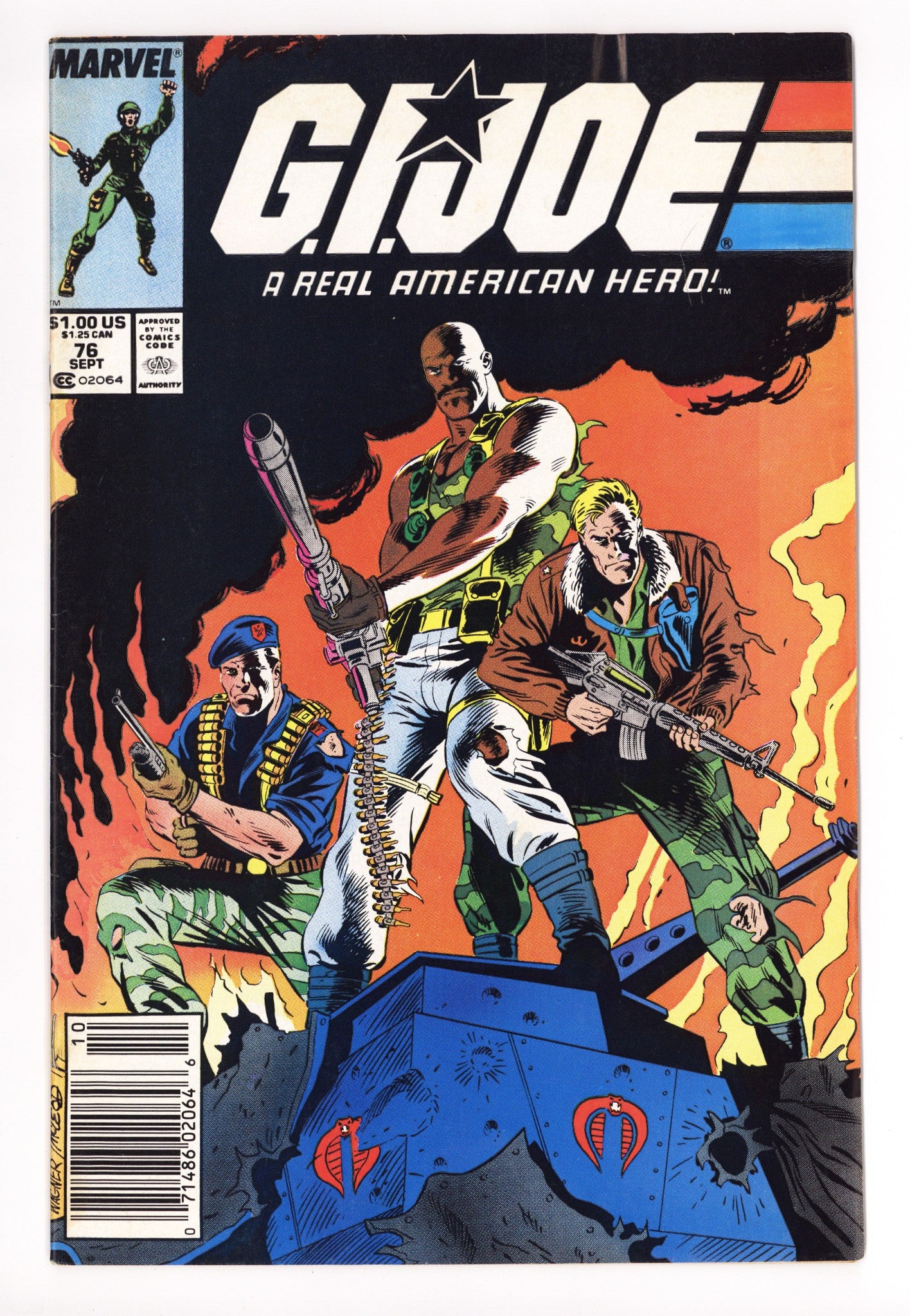 G.I. Joe, A Real American Hero 76 Low Grade (1988) Newsstand 