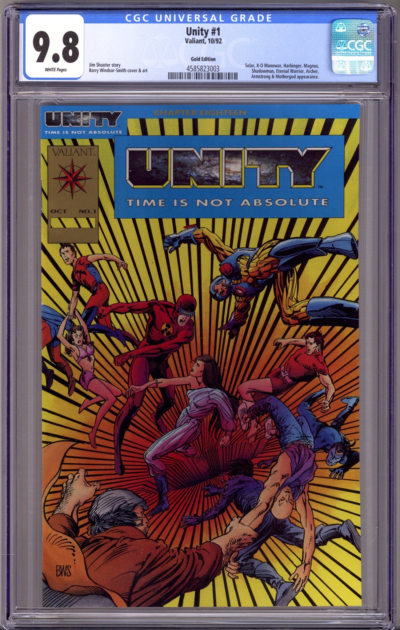 Unity 1 CGC 9.8 (NM/M) (1992) Gold Edition