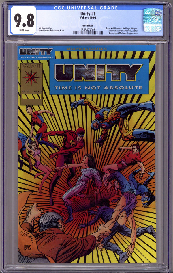 Unity 1 CGC 9.8 (NM/M) (1992) Gold Edition
