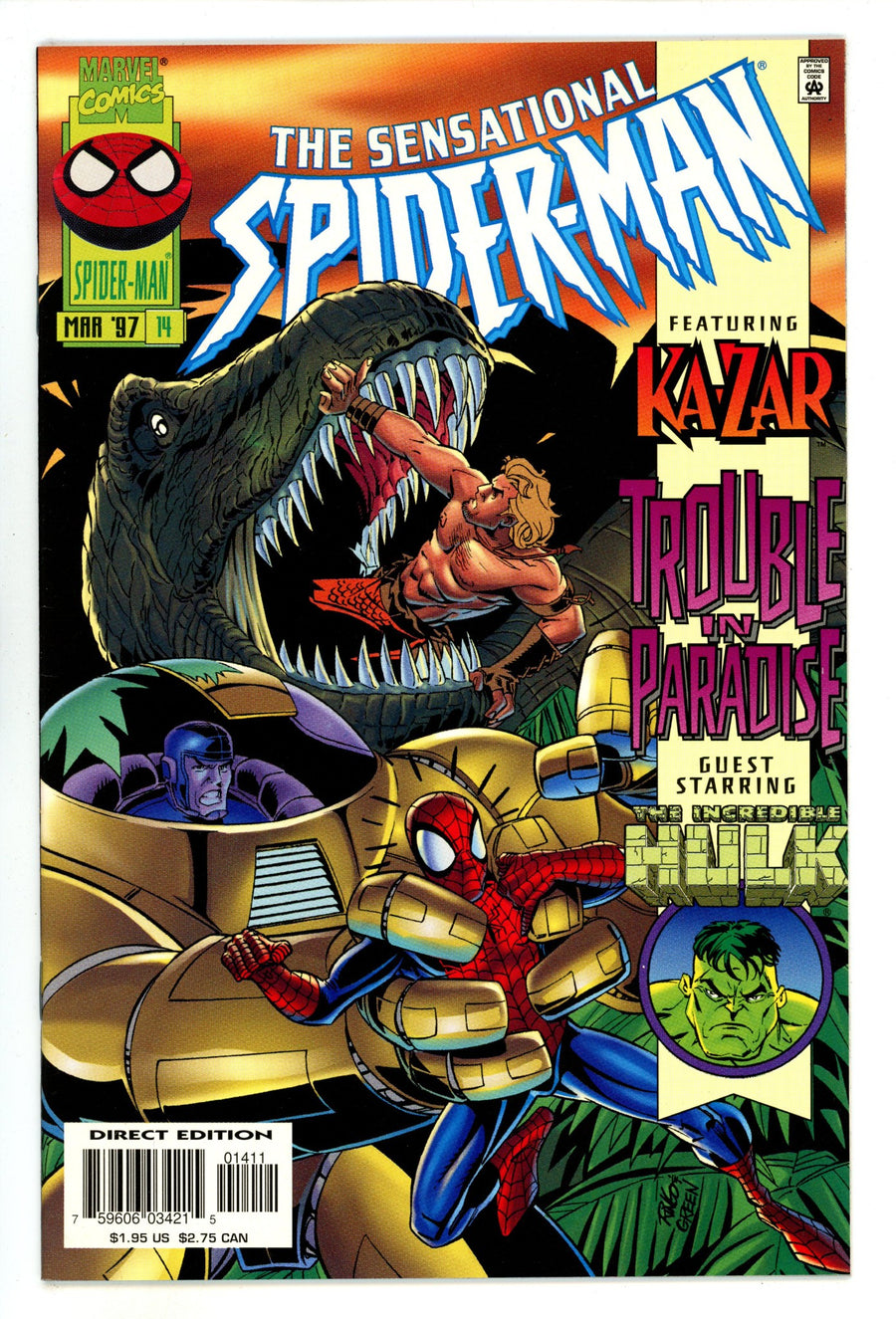 The Sensational Spider-Man Vol 1 14 High Grade (1997) 