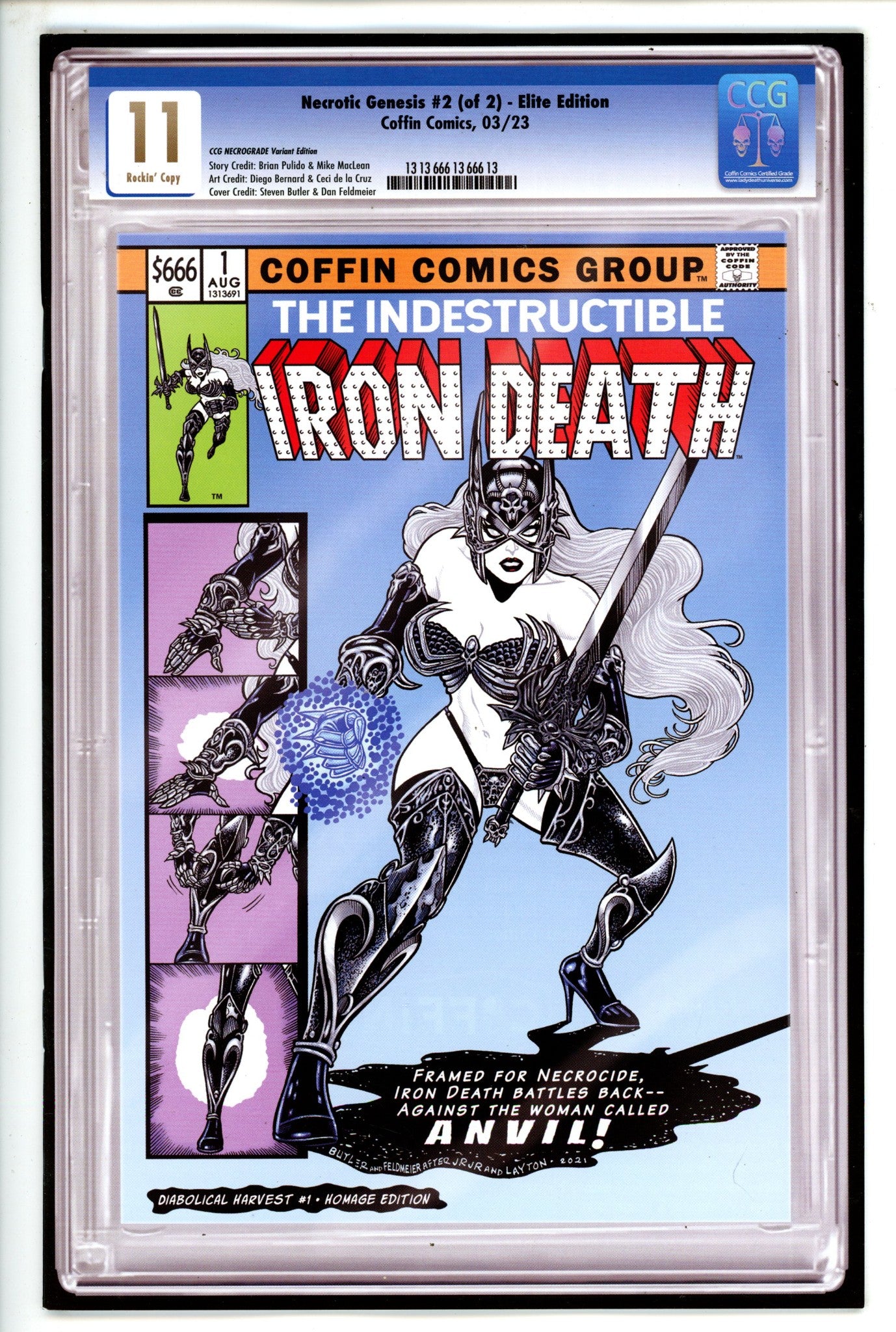 Lady Death Necrotic Genesis 2 Homage Variant NM- (1900)