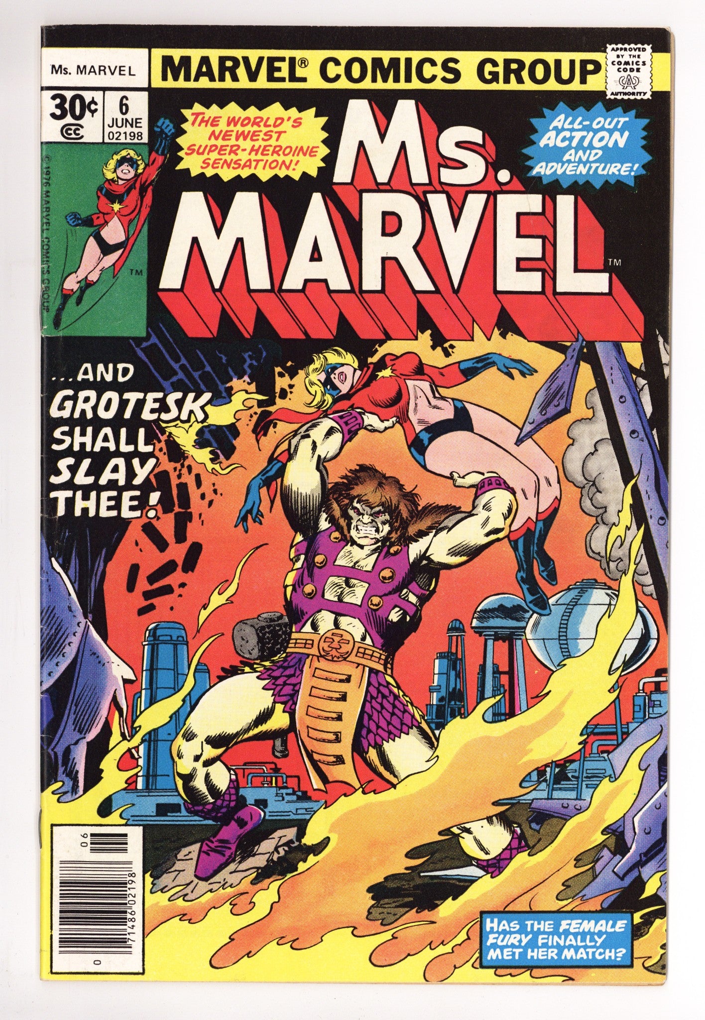 Ms. Marvel Vol 1 6 FN/VF (7.0) (1977) 