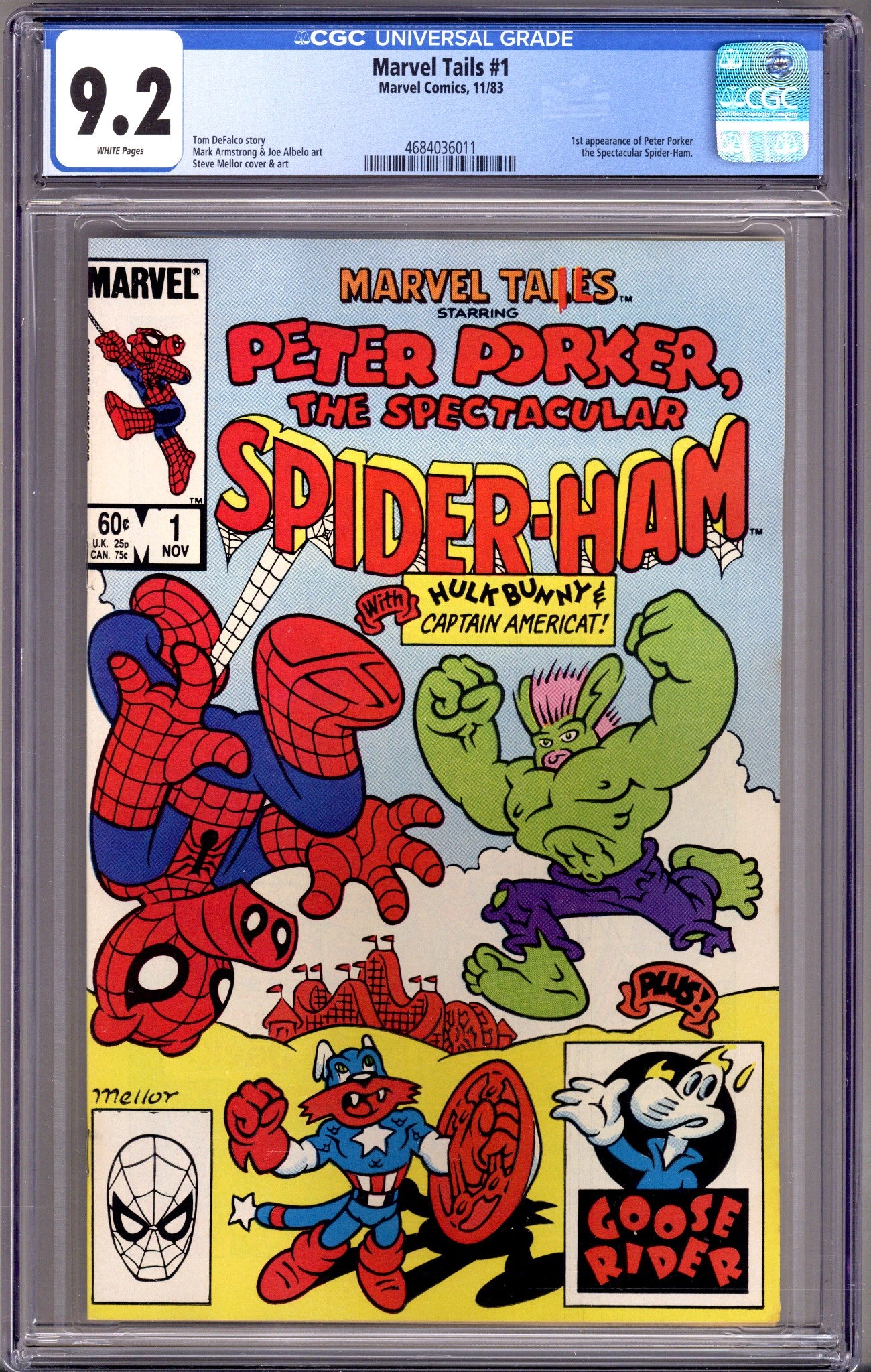 Marvel Tails Starring Peter Porker, the Spectacular Spider-Ham 1 CGC 9.2 (NM-) (1983) 