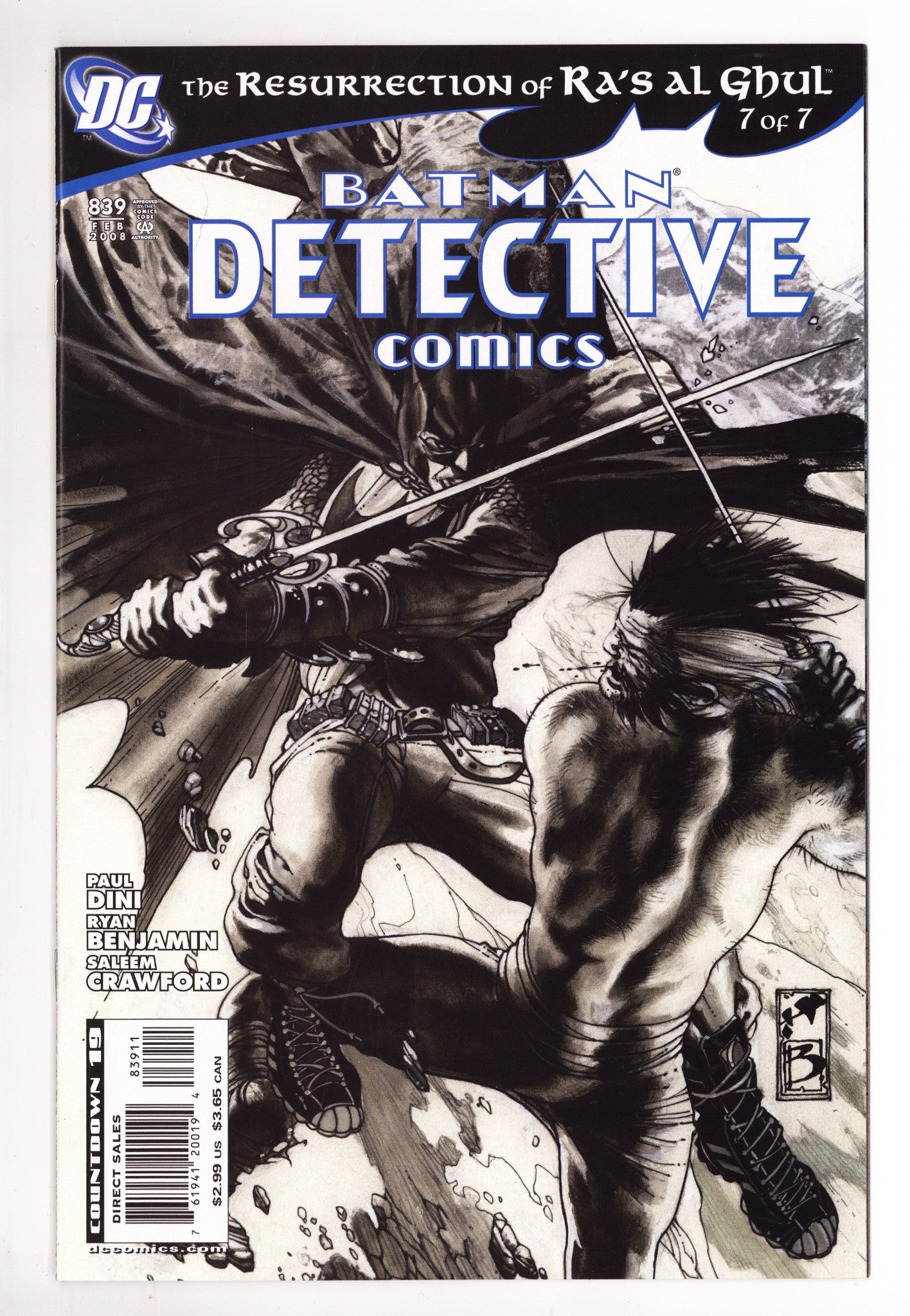 Detective Comics Vol 1 839 High Grade (2008) 