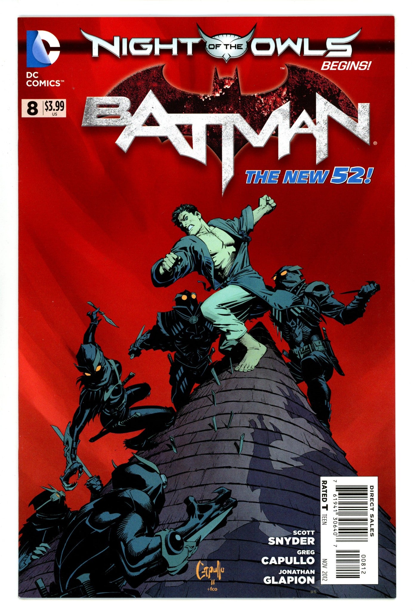 Batman Vol 2 8  NM- (9.2)   (2012)     2nd Print  