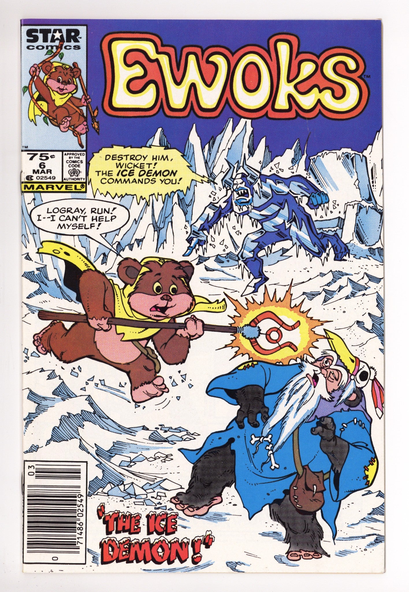 The Ewoks 6 NM- (9.2) (1986) Canadian Price Variant 