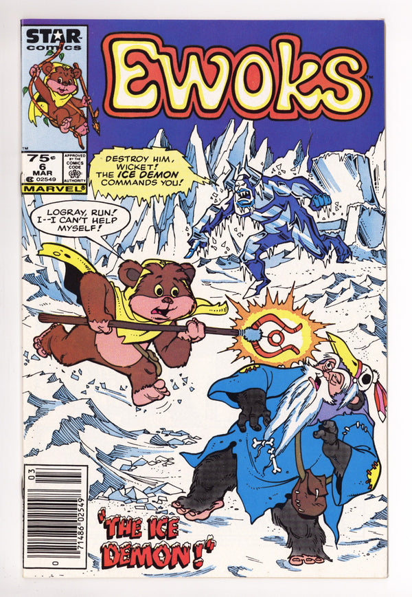 The Ewoks 6 NM- (9.2) (1986) Canadian Price Variant