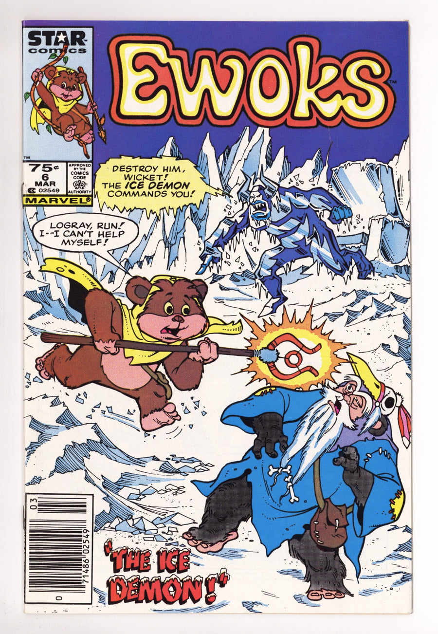 The Ewoks 6 NM- (9.2) (1986) Canadian Price Variant 