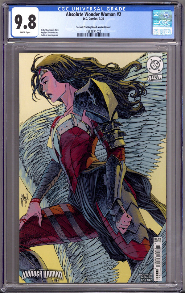 Absolute Wonder Woman 2 CGC 9.8 (NM/M) 2nd Print (2025) March Variant
