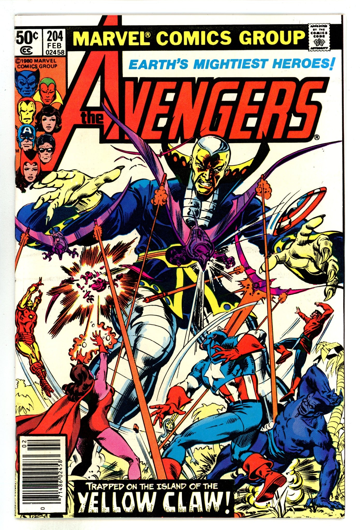The Avengers Vol 1 204  NM- (9.2)   (1981)     Newsstand  