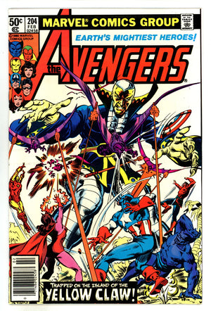 The Avengers Vol 1 204 NM- (9.2) (1981) Newsstand